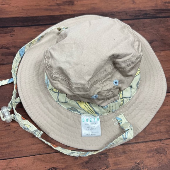 Dozer Baby Tan Water Activities Reversible Bucket Hat Size 44cm (0-12 mo) - Picture 3 of 5